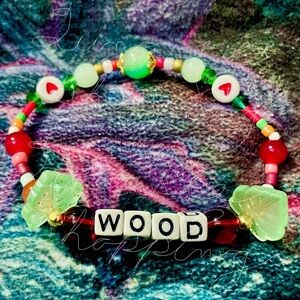 Colorful Beaded Bracelet with Heart Accents